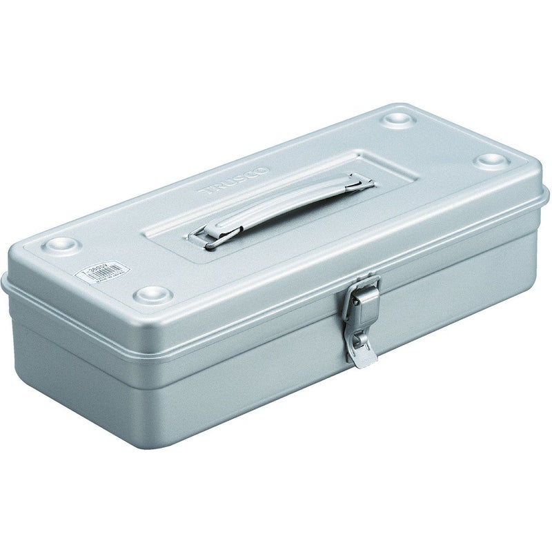 TRUSCO T-350SV Trunk Tool Box, 14.8 x 64.2 x 4.0 inches (373 x 163 x 102 mm), Silver - Image 1